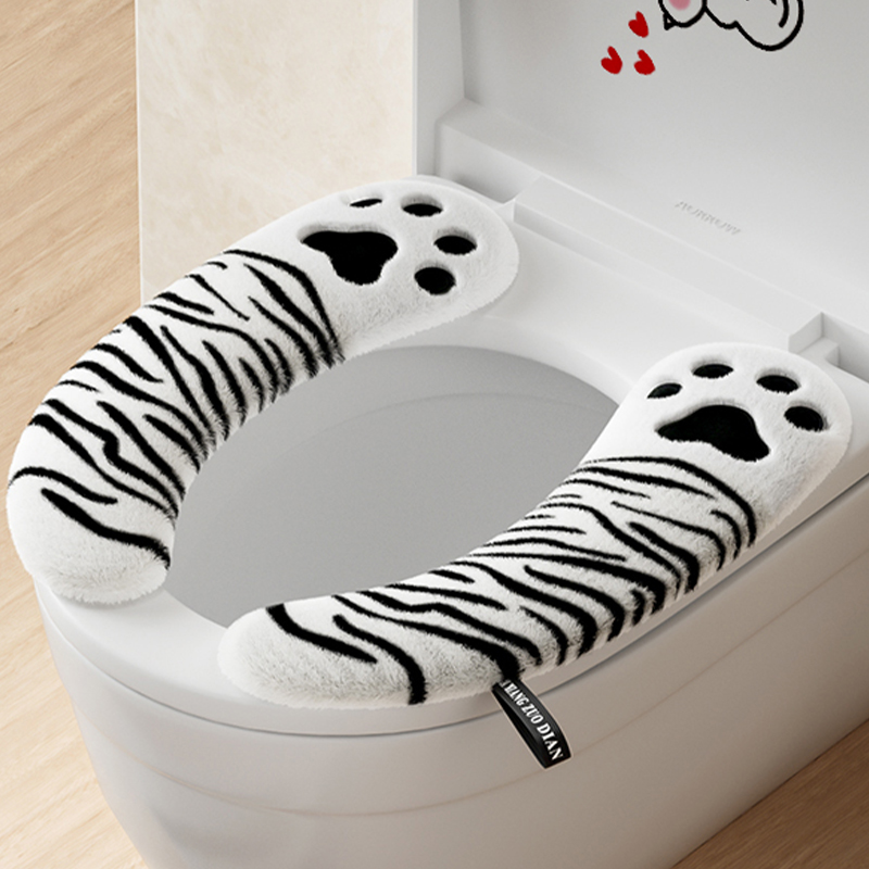 【半岛良品】马桶坐垫冬季马桶垫加绒保暖网红卫生间防水猫爪坐便垫
