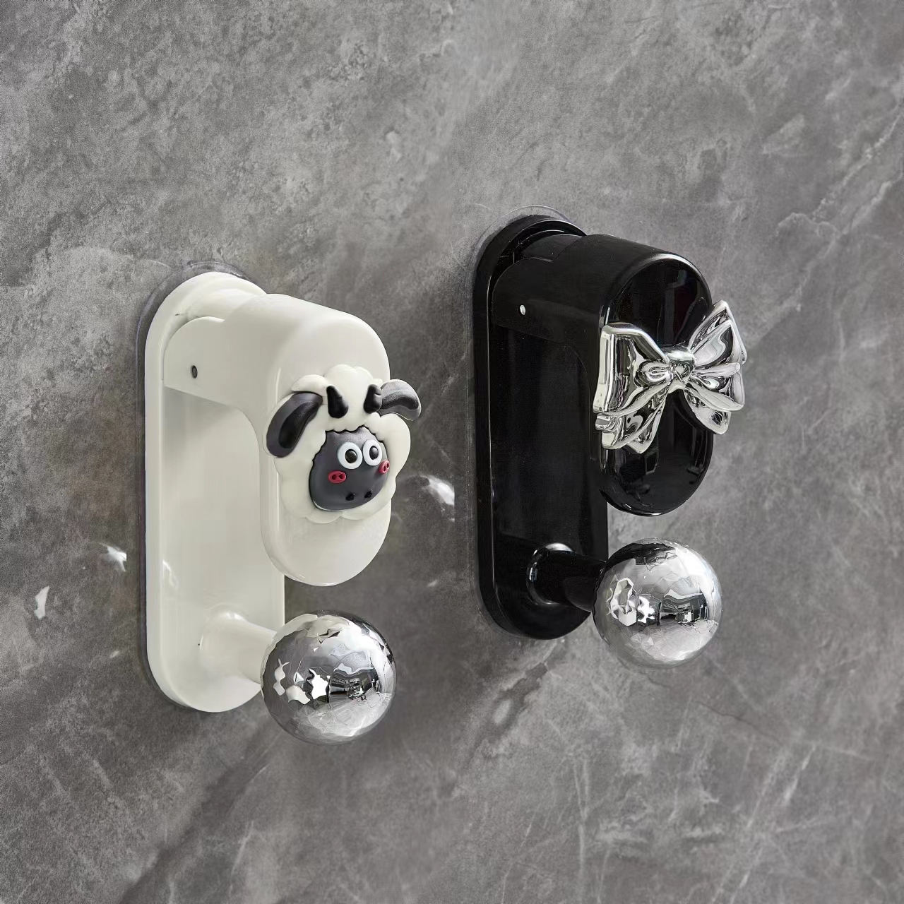 壁挂式脸盆挂钩免打孔厕所无痕卫生间收纳置物挂盆神器D