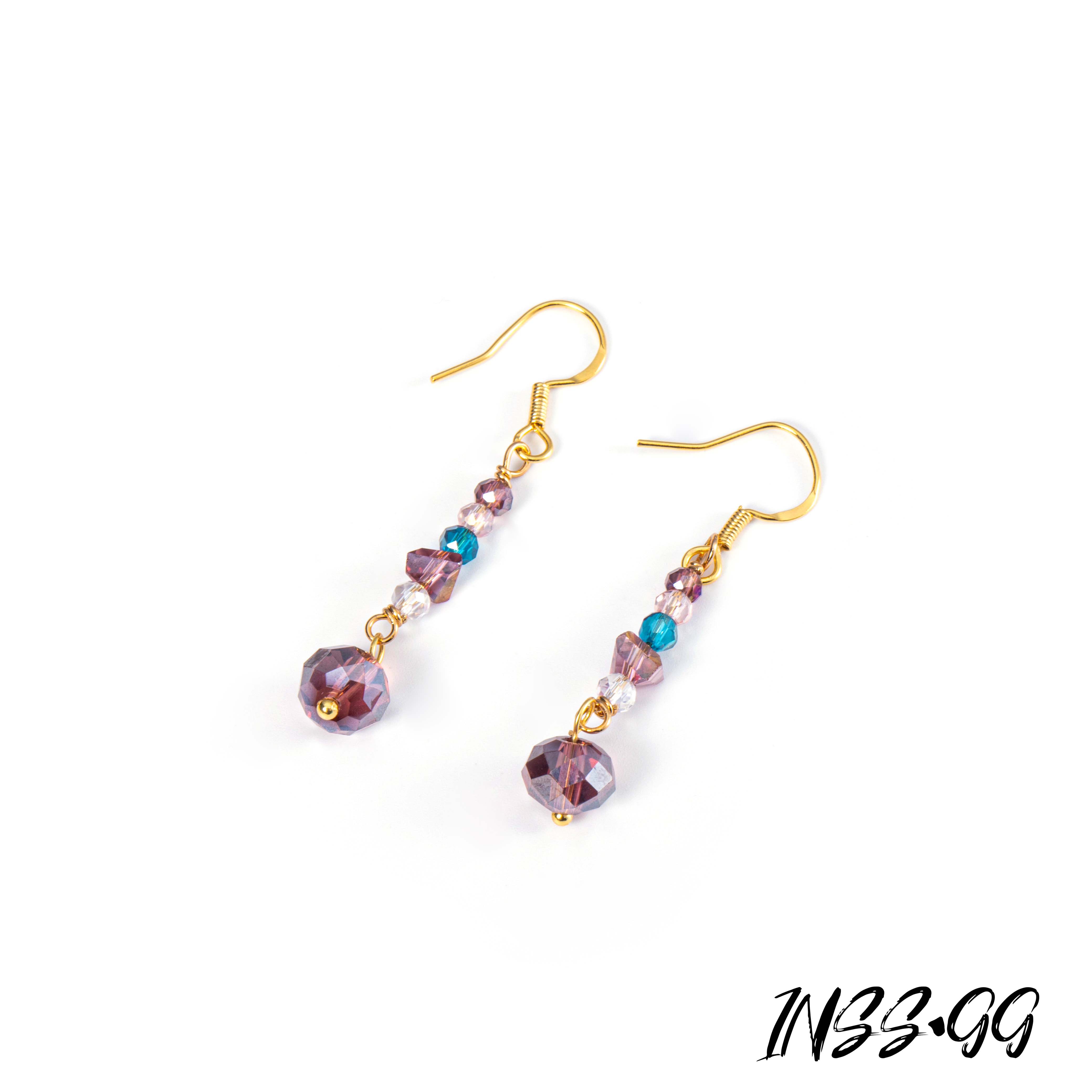 铜合金仿水晶耳饰 【INSS · GG】手工新款轻奢时尚精致耳环DAE1169