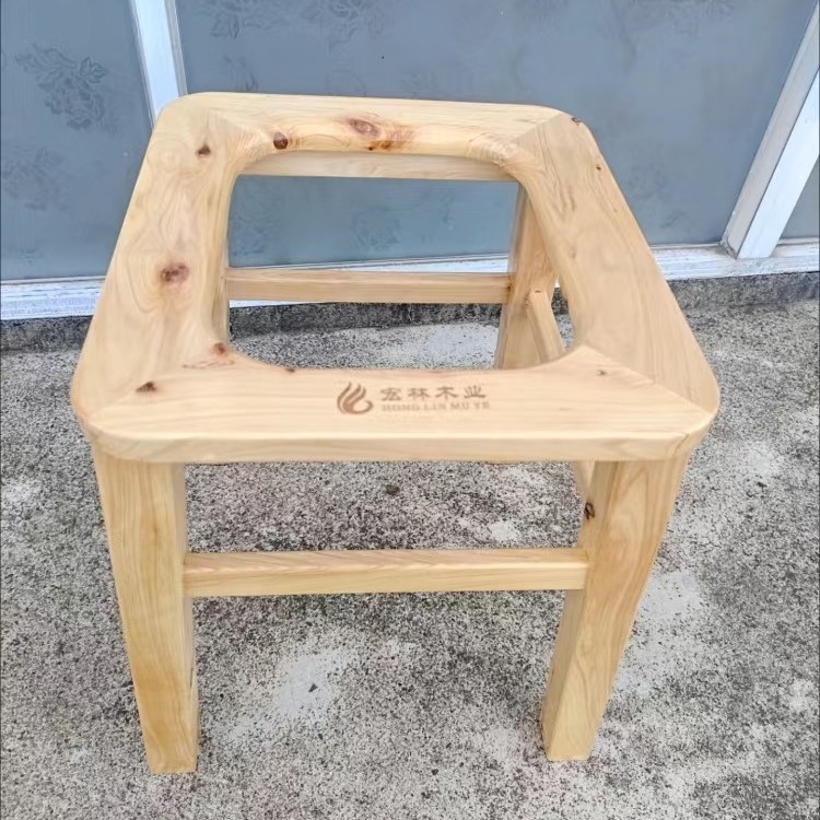 实木坐便椅坐便凳老人座便器坐厕器加固座便椅子家用结实舒适手工