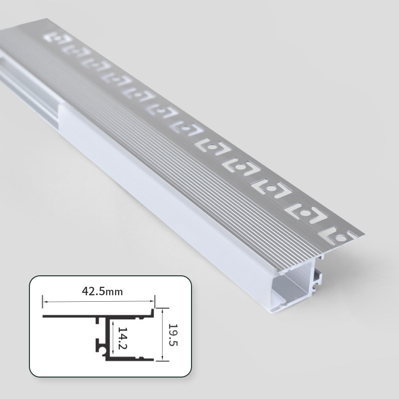 全光谱双眼皮灯带回形吊顶灯槽氛围灯向上打光洗顶线性灯线条灯