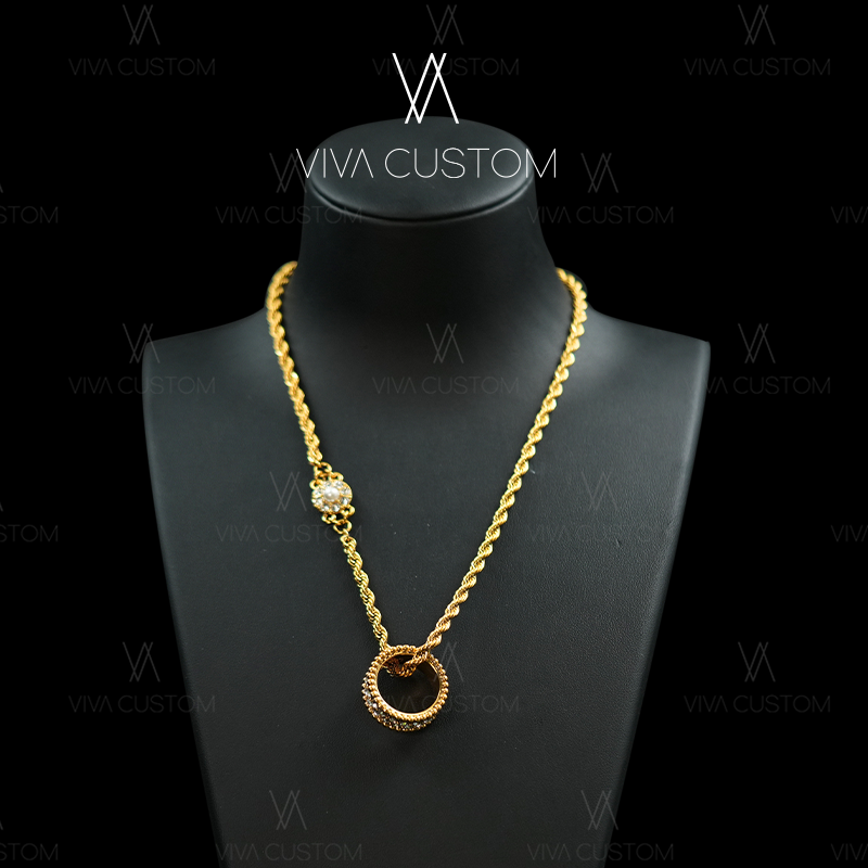 小众设计系列 欧美时尚素款编织麻花项链