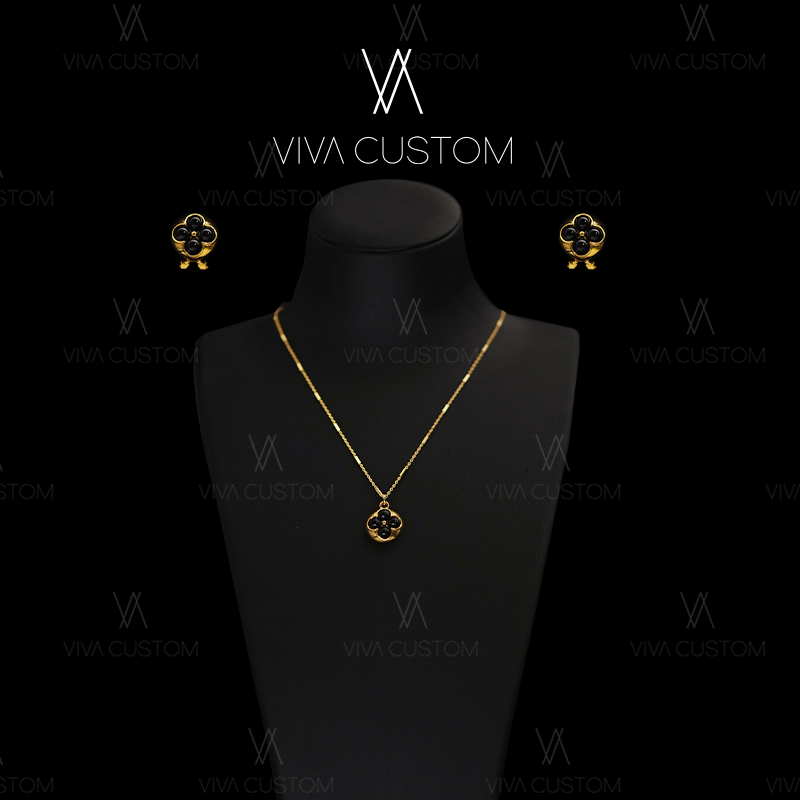 铜合金耳饰 小众设计系列 时尚精致小香风气质纽扣套装