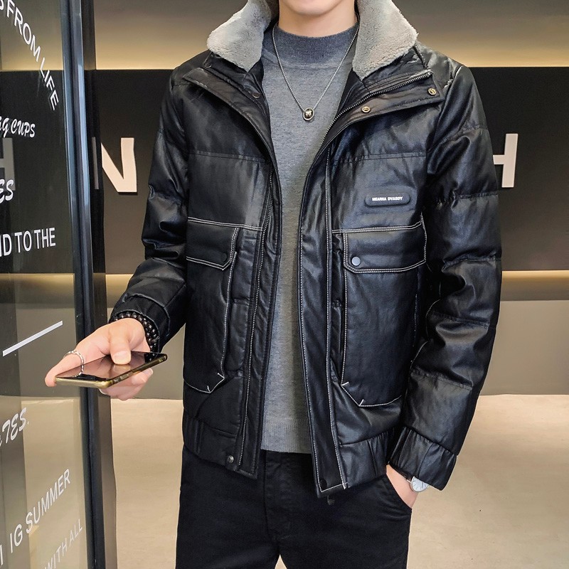 男士高档加绒加厚棉服男款潮牌外套秋季夹克秋装保暖休闲外套男装