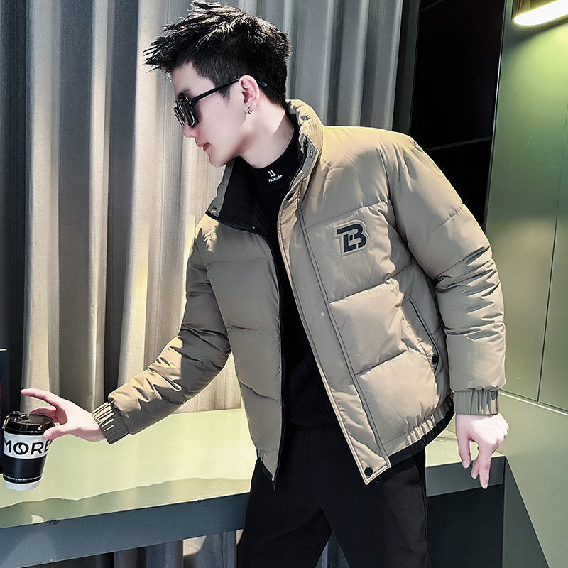 男士棉服潮牌痞帅撞色短款加厚棉衣男款冬季休闲冬装外套防风棉袄