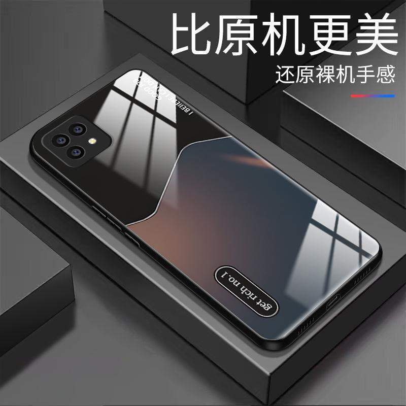 适用于OPPOa72 5g手机壳A72 5G渐变黄昏男防摔玻璃硬壳全包式