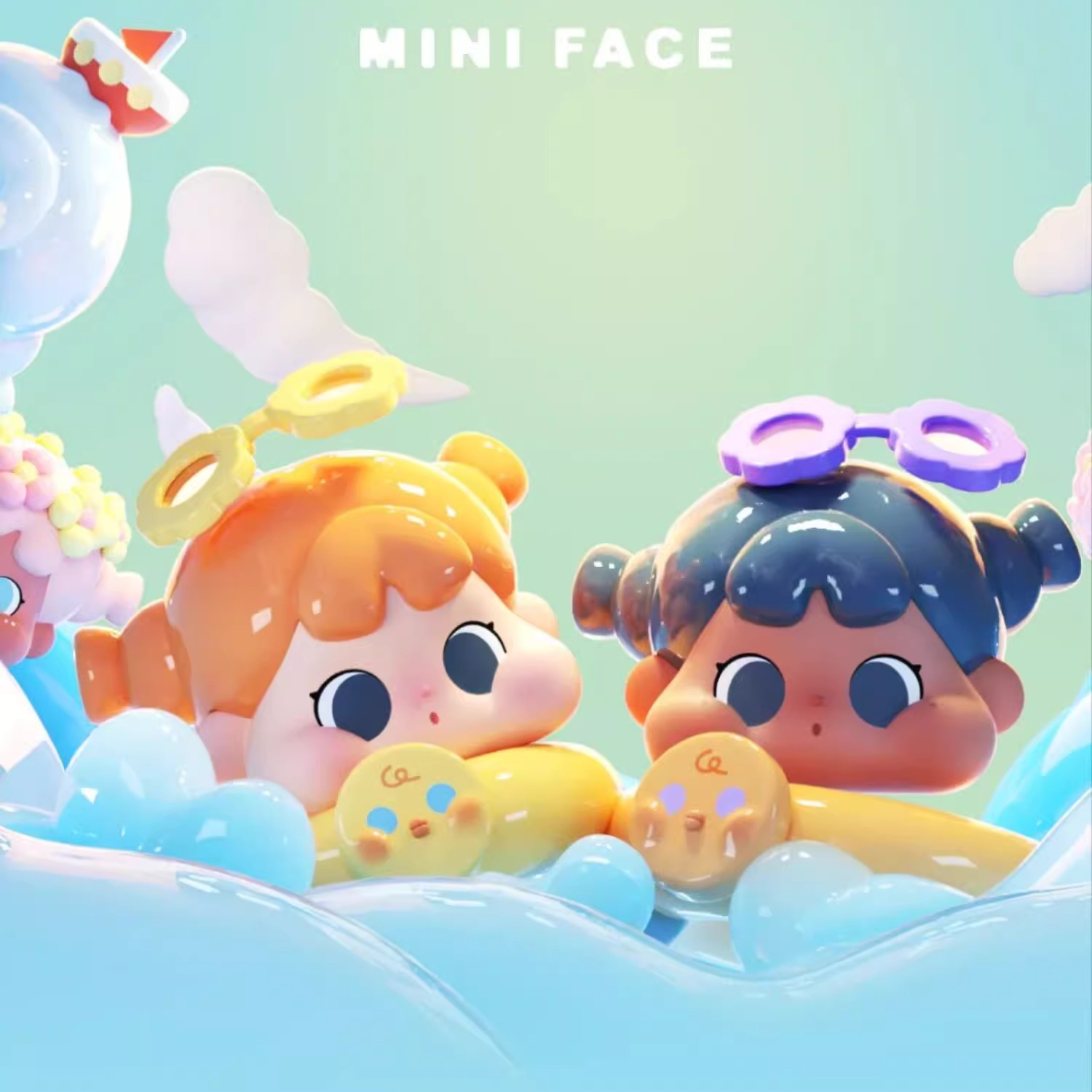 （代拆）X QOQO陪你去看海MiNiFACE潮玩手办盲盒