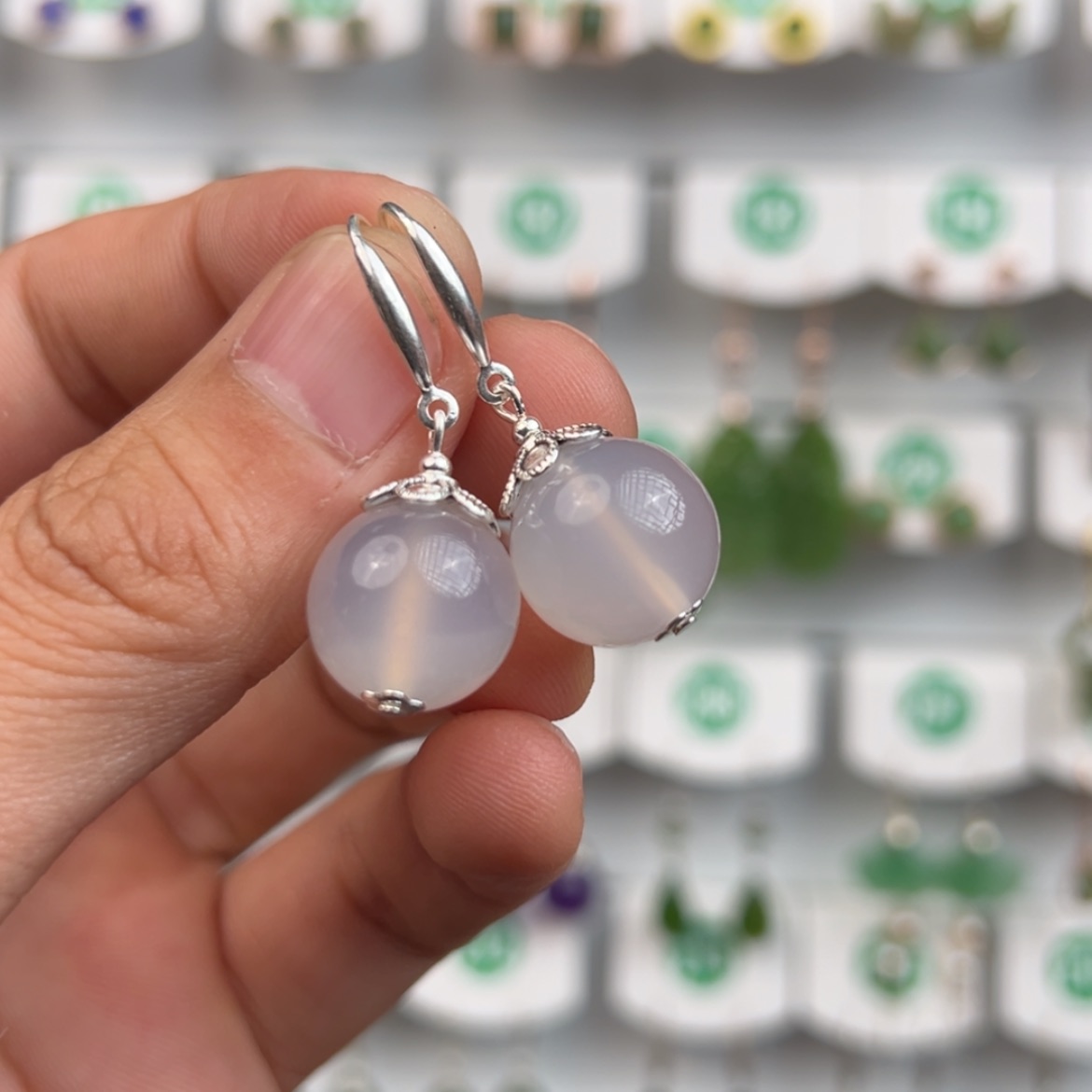 【闪购商品】玉髓手饰银S925镶嵌14