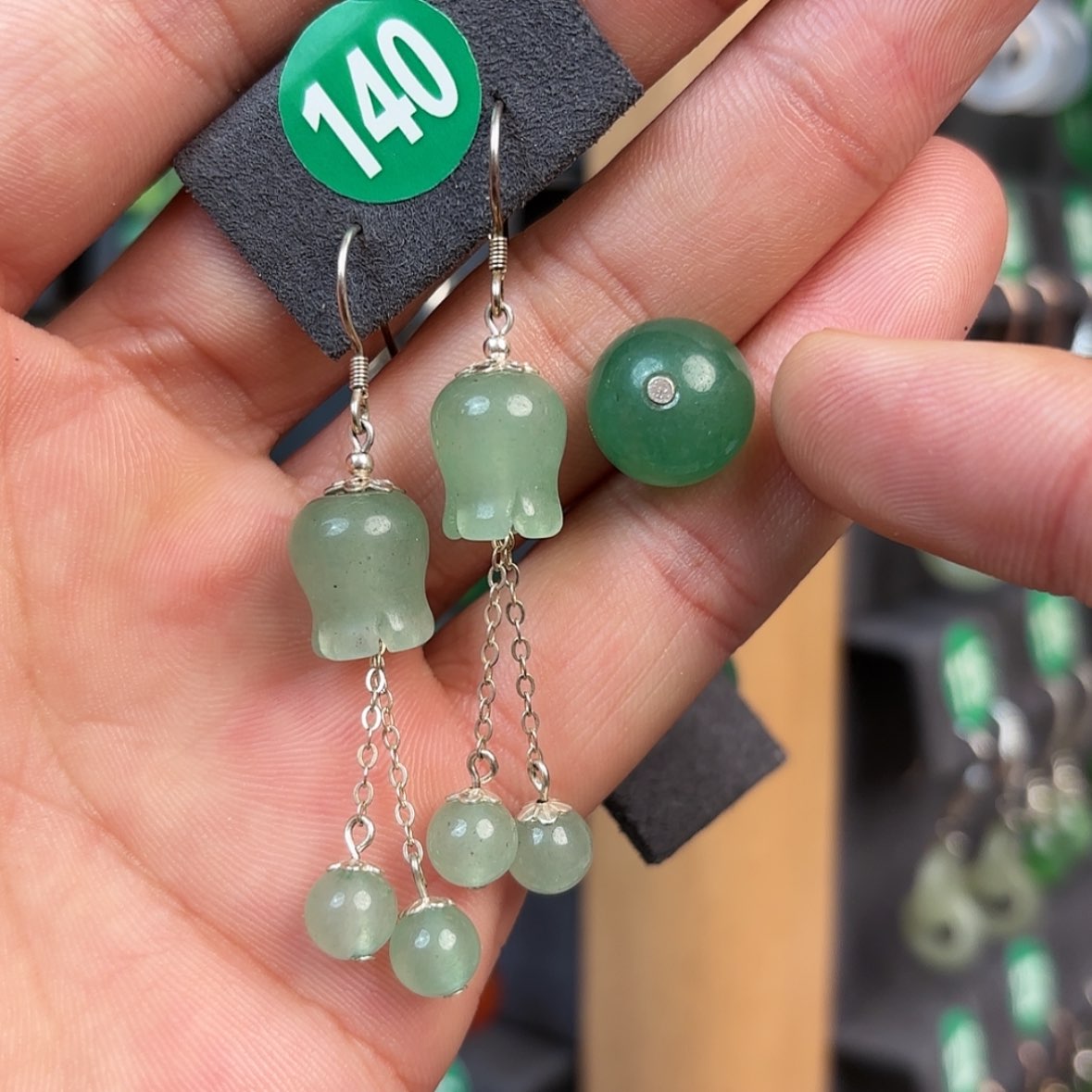 【闪购商品】石英质玉手饰银S925镶嵌