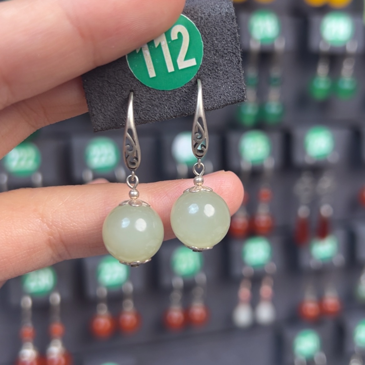 【闪购商品】和田玉挂件银S925镶嵌12