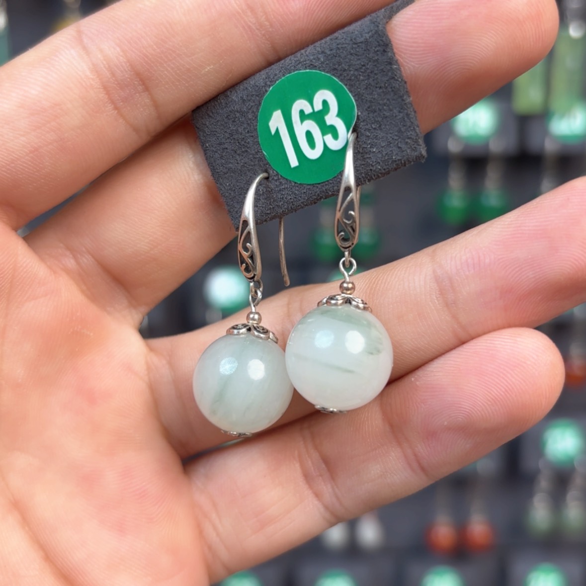 【闪购商品】石英质玉手饰银S925镶嵌14