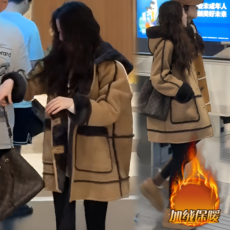 今年流行气质毛毛外套女装2025秋冬新款时尚爆款加厚炸街宽松上衣