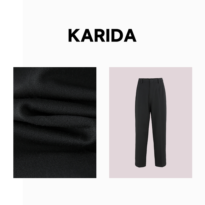 珂芮达Karida【全勤西裤】 冬季新款百搭显瘦磨毛通勤西装裤