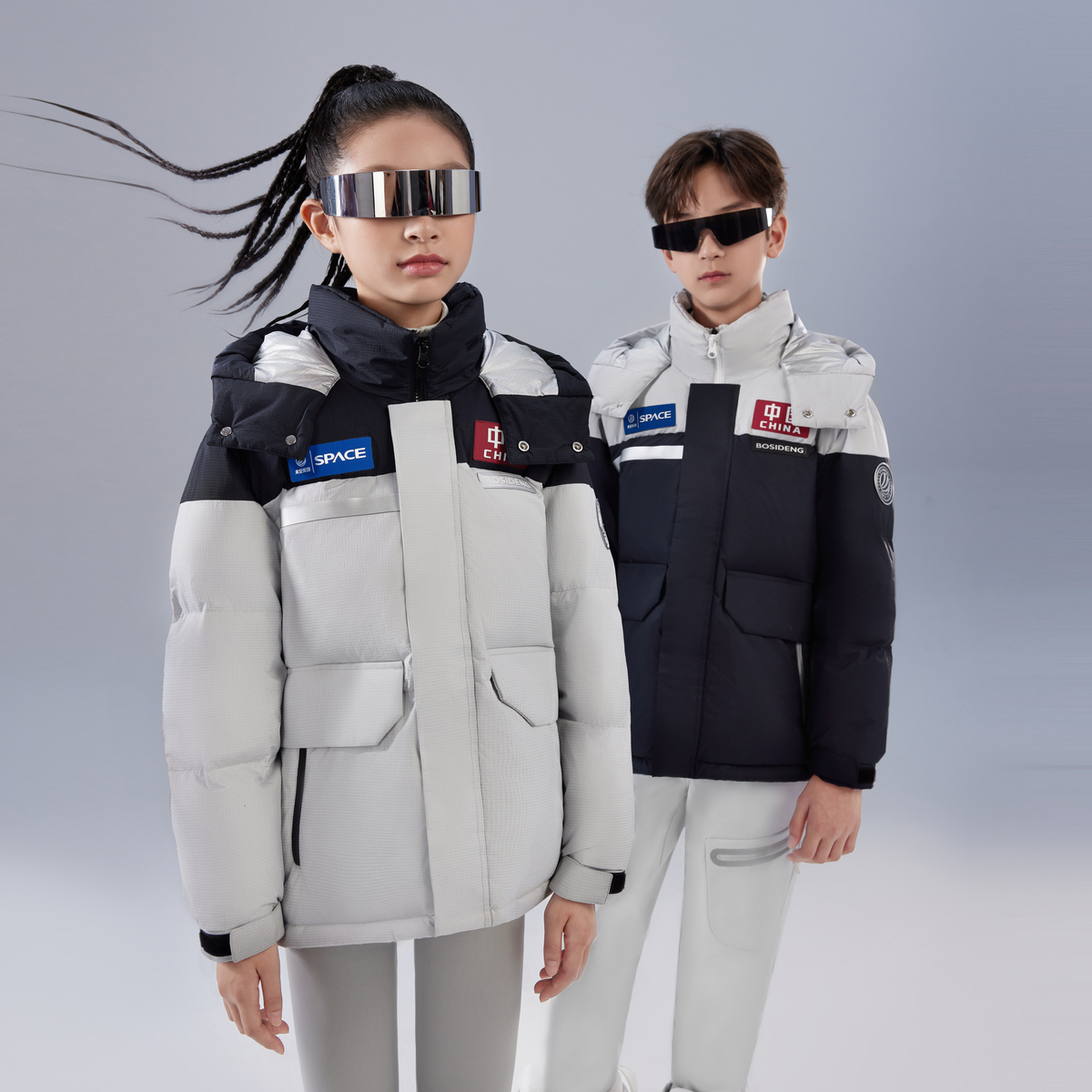 波司登太空系列冬季短款加厚男女款时尚轻暖感羽绒服T30143152