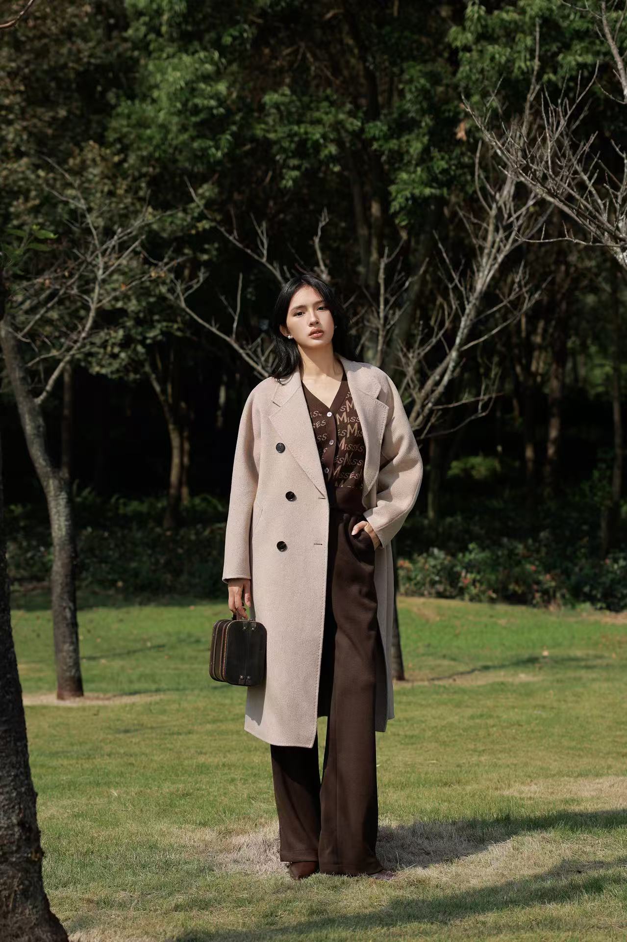 羊毛双面呢大衣4116319