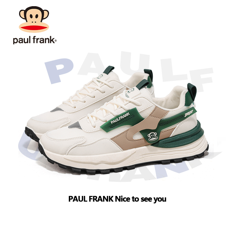 大嘴猴2025春季新款男鞋耐磨百搭休闲鞋革面舒适软底防滑运动鞋子