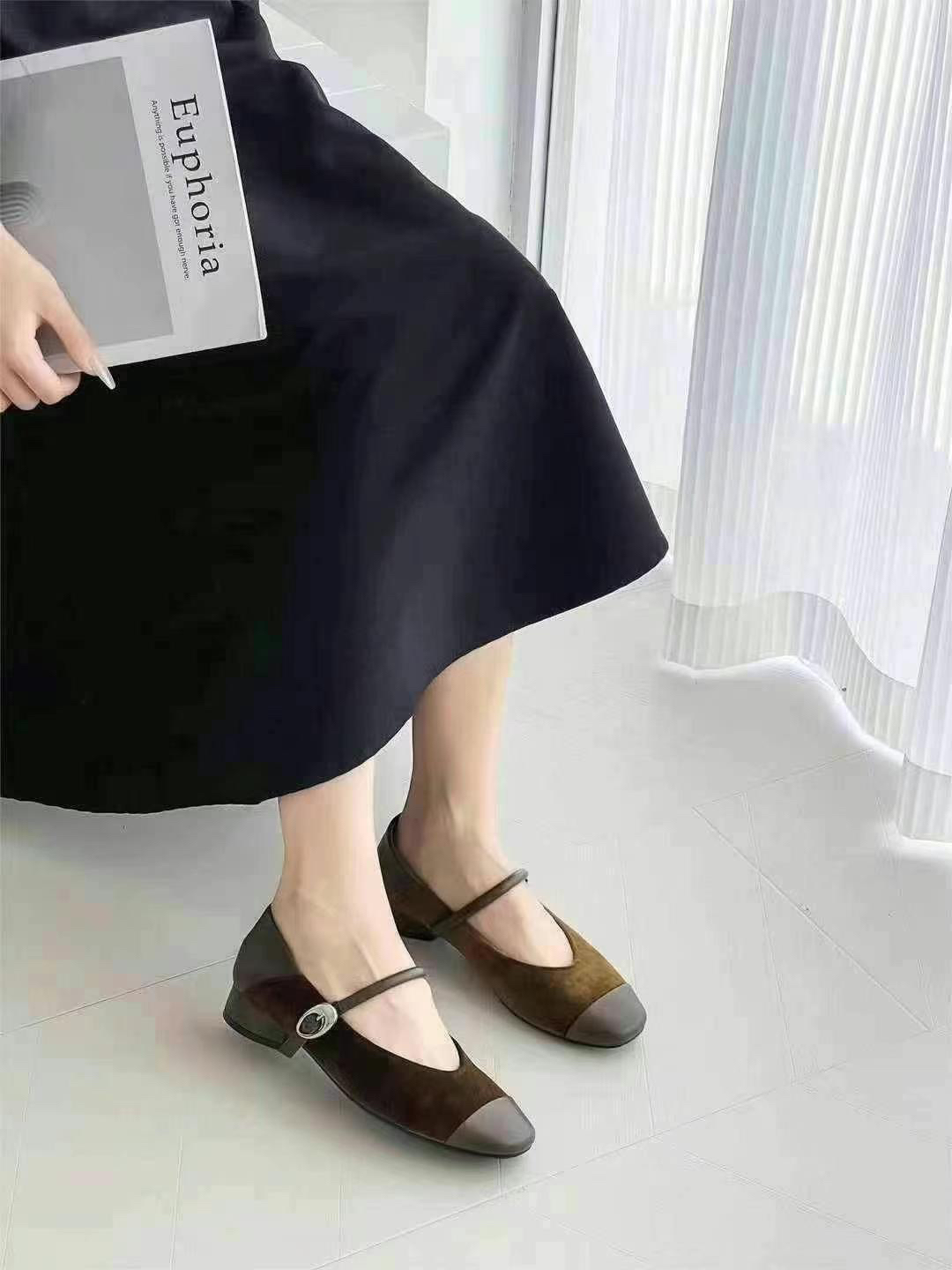 舒适优雅复古玛丽珍鞋女浅口单鞋