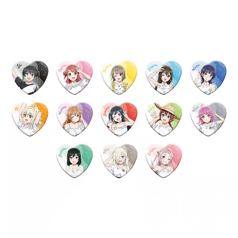 代拆 movic Lovelive 虹咲 夏季心徽章吧唧 相卡 优木雪菜 高咲侑