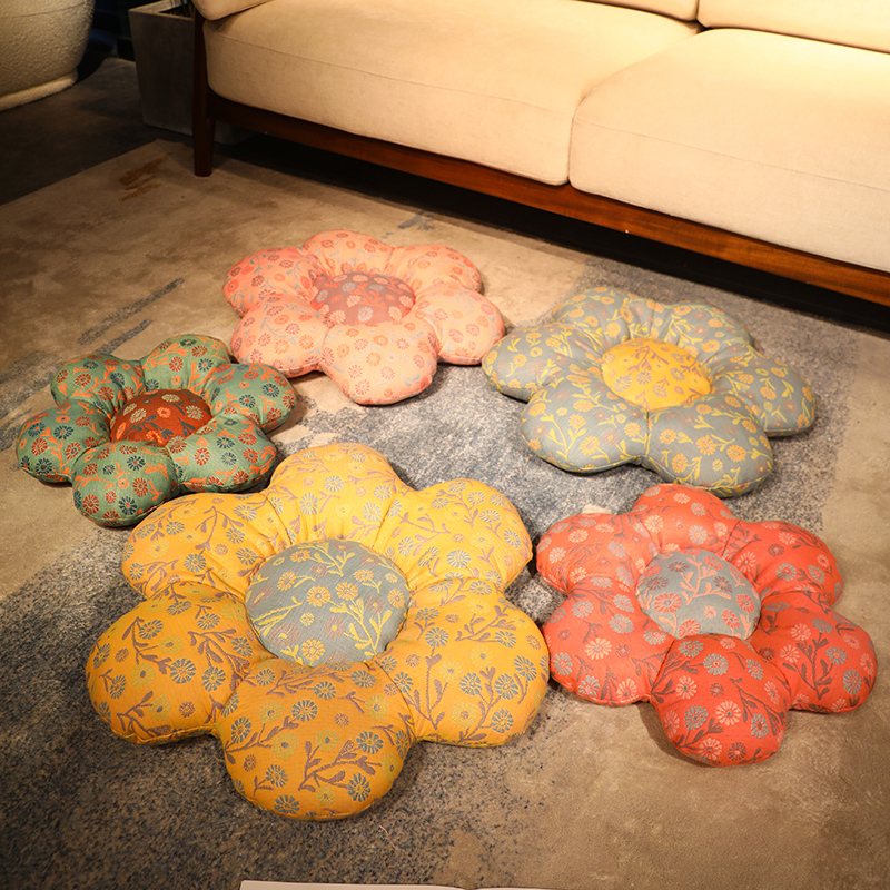 可爱碎花花朵坐垫家用沙发客厅简约垫子椅垫榻榻米抱枕靠枕靠垫