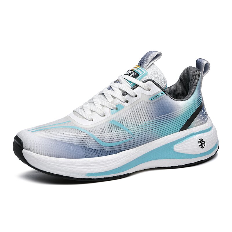 夏季时尚炫彩跑步鞋 时尚潮流 舒适透气 减震 百搭情侣款轻便跑鞋