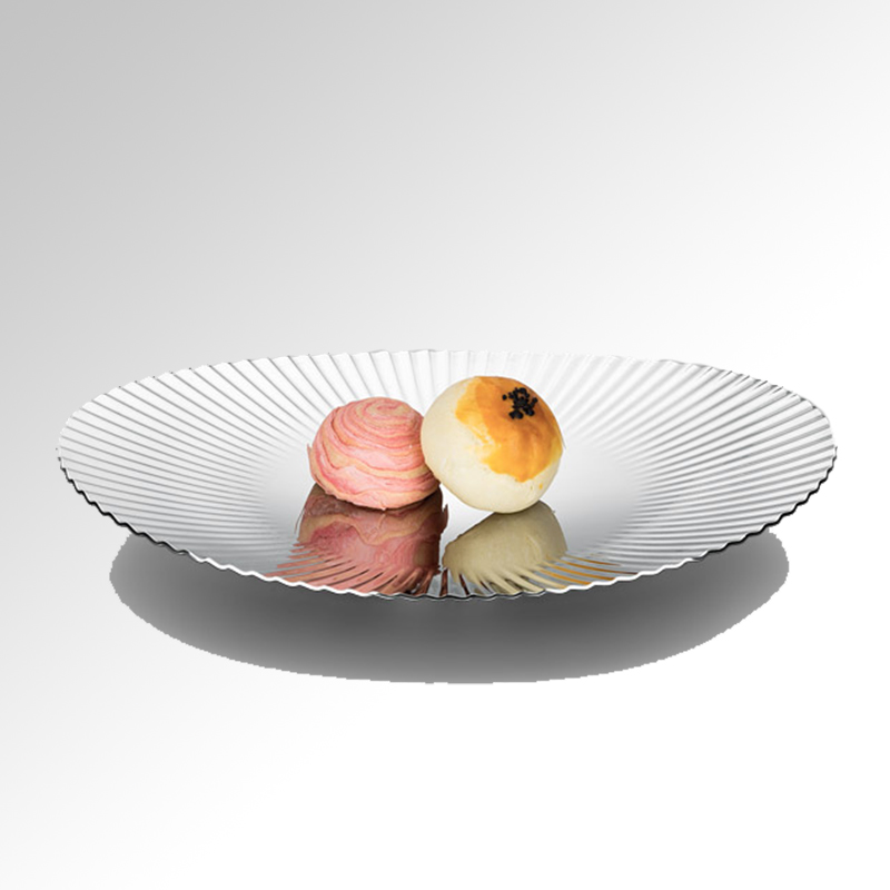 北欧风轻奢大号西餐盘欧式摆件酒柜摆件托盘摆件