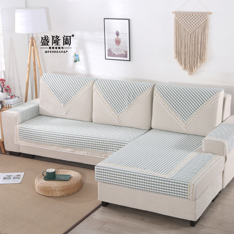 沙发巾沙发凉席纯棉老粗布沙发垫100%纯棉老粗布沙发软凉席沙发巾