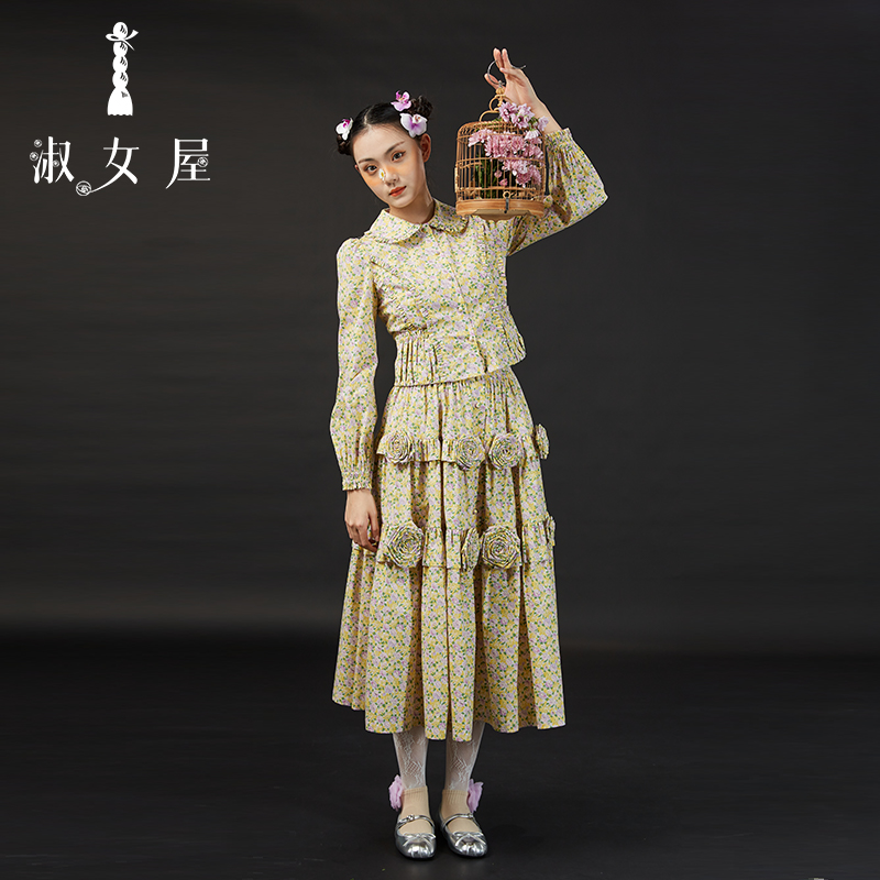 淑女屋官方旗舰店苏格兰公主。玫瑰套装