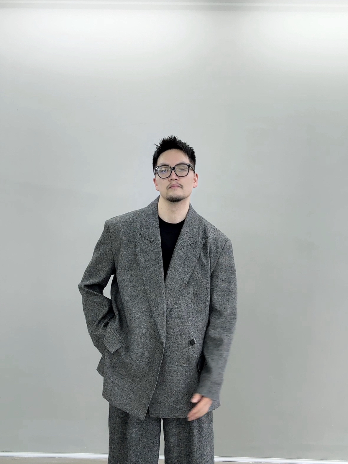 TUAN【套装之西服】高定精纺羊毛混纺 极简设计 阔版西装