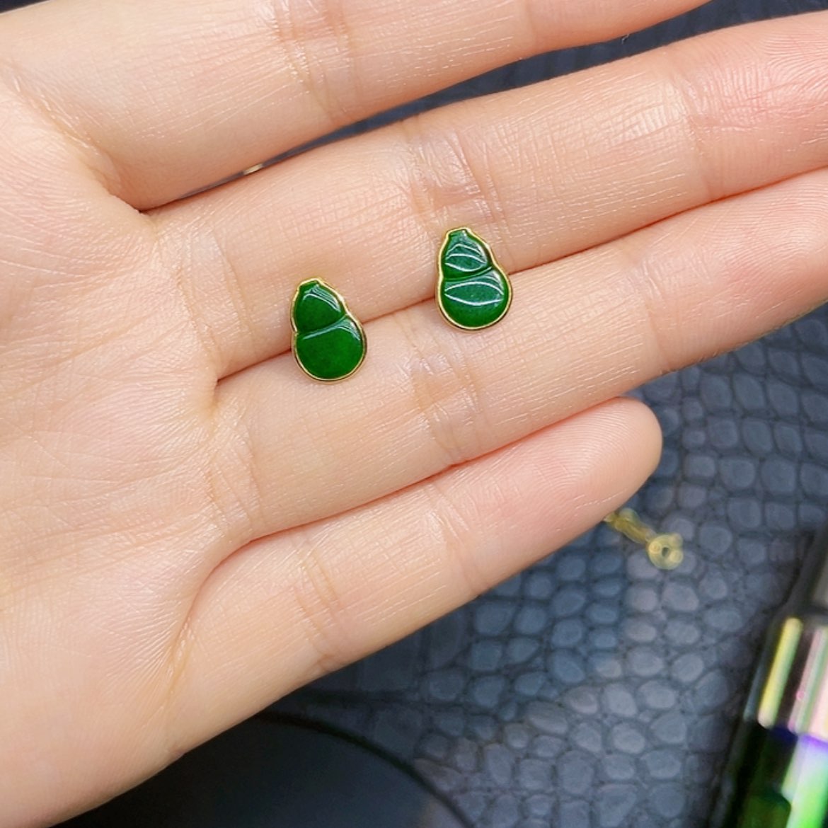 【闪购商品】翡翠，18K金镶嵌媛**a