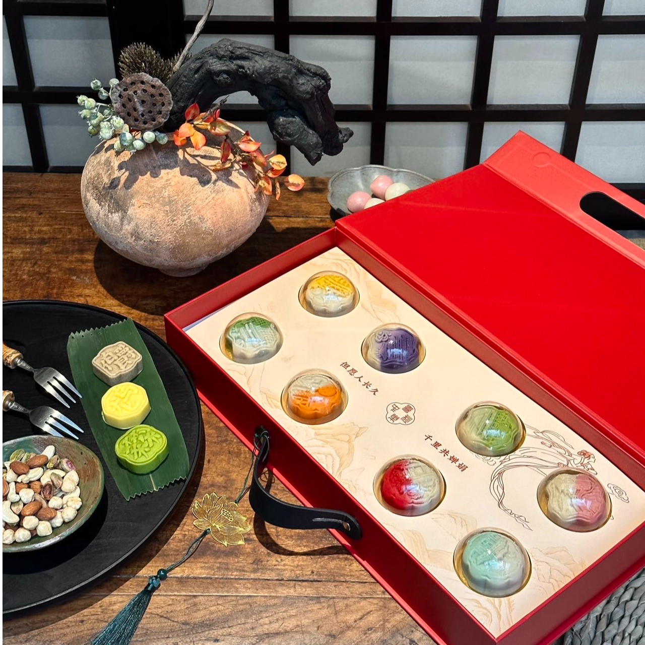 【新疆包邮】 流心月饼/盒 8枚*50g
