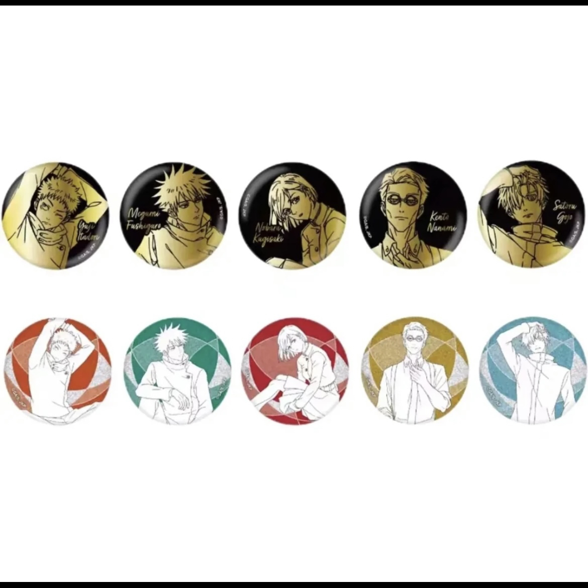 【咒术回战】plaze场贩 黑金线稿吧唧 盲盒代拆 