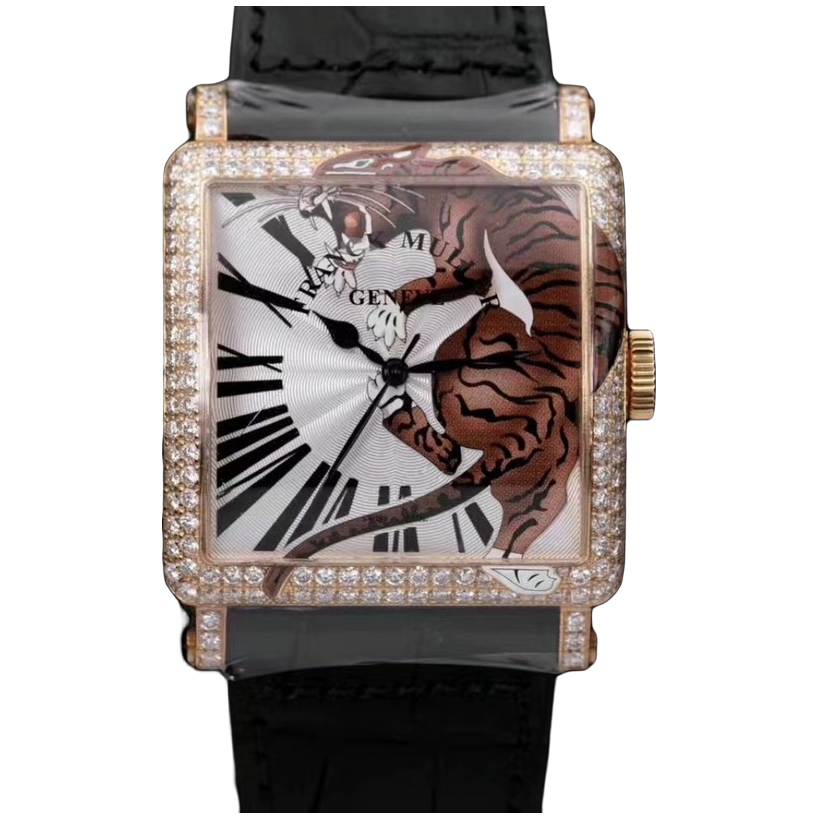 全新未使用 Franck Muller/法兰克穆勒 25年6000虎珐琅彩限量版