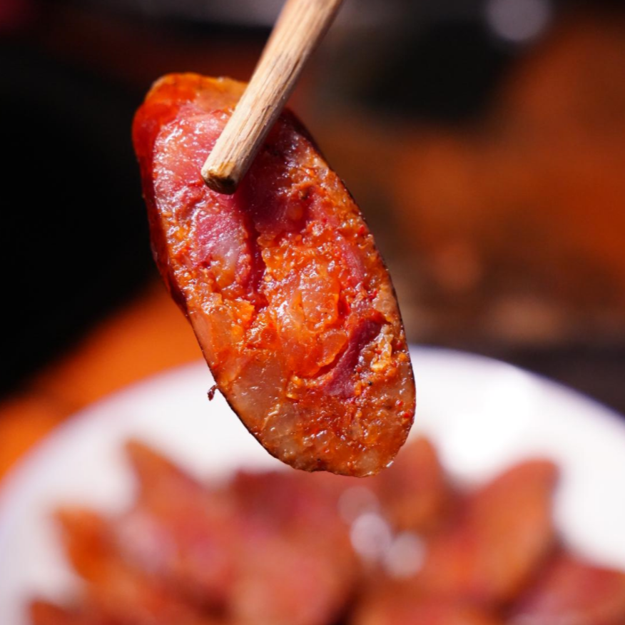 正宗四川农家手工川味麻辣纯猪肉烟熏腊肠特产腊味