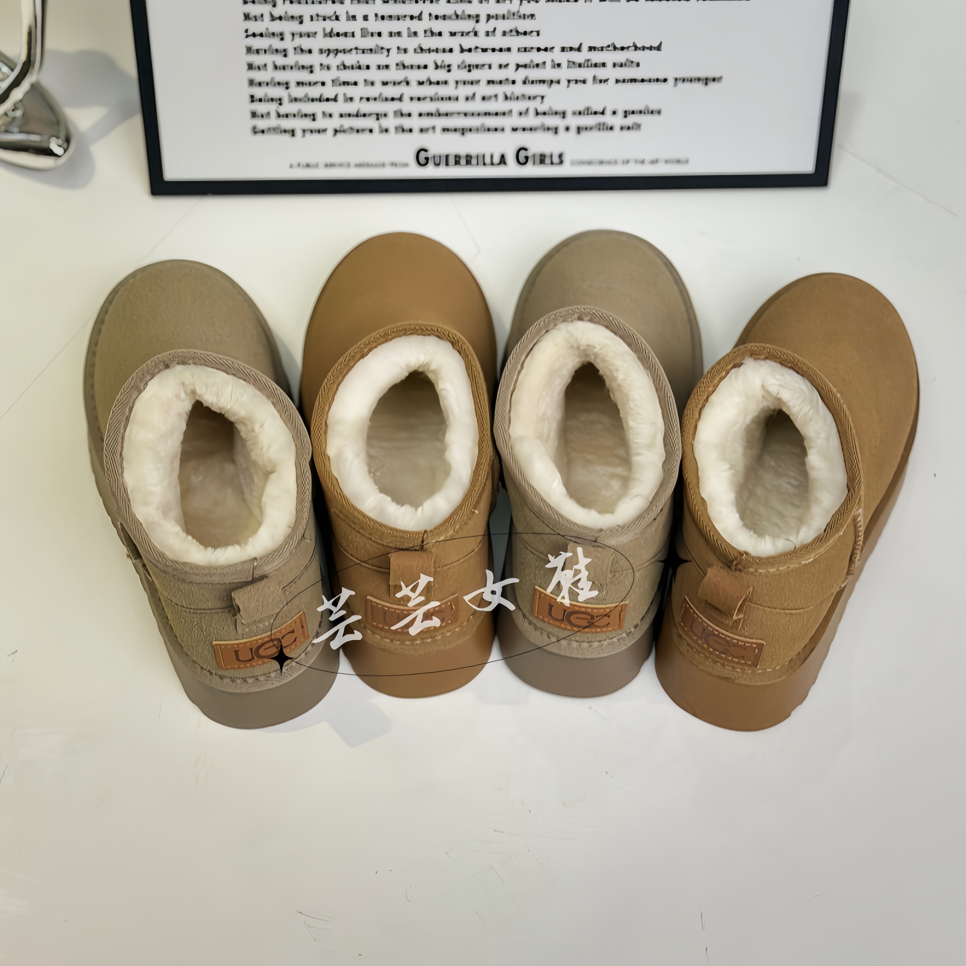 【芸芸专属】真皮厚底加绒保暖休闲时尚雪地靴女