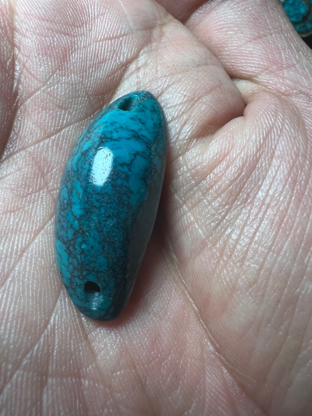 非金属陶瓷手链 精品藏系原矿老松石