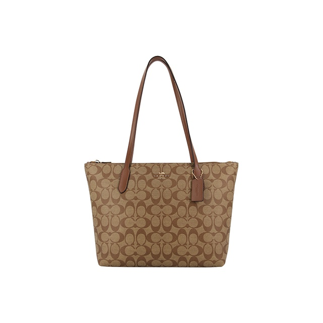 未使用 COACH/蔻驰  zip 30 经典PVC托特包腋下 中号百搭111