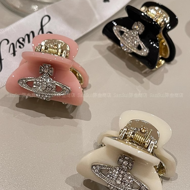 甜美萌妹~超甜土星醋酸小号抓夹女高颅顶碎发刘海夹侧边迷你发抓