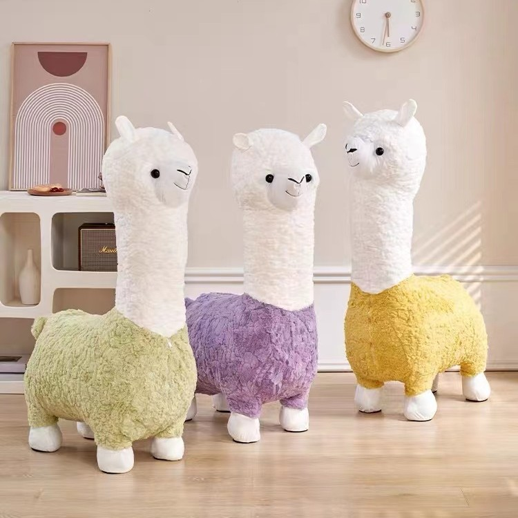 网红羊驼座椅客厅装饰乔迁新居搬家礼物卡通可爱 创意羊驼座椅