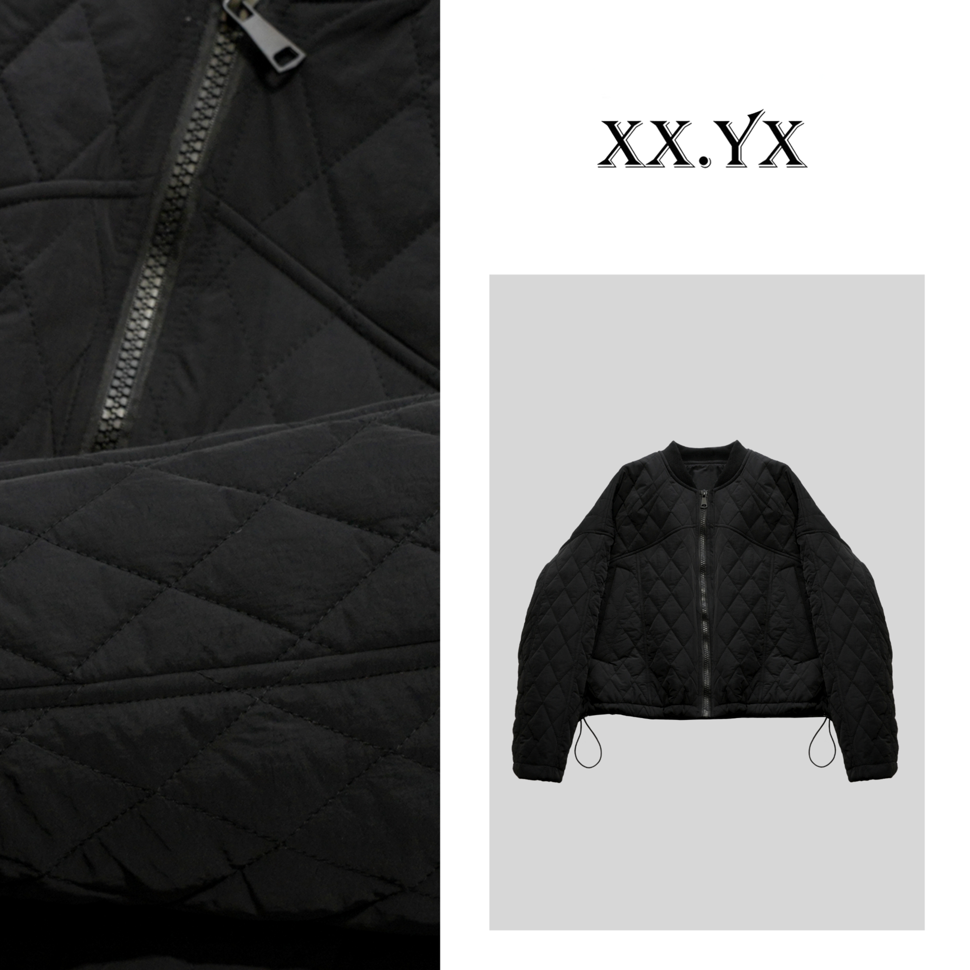 XX.YX（温存）冬季简约休闲行线夹克棉服外套6250