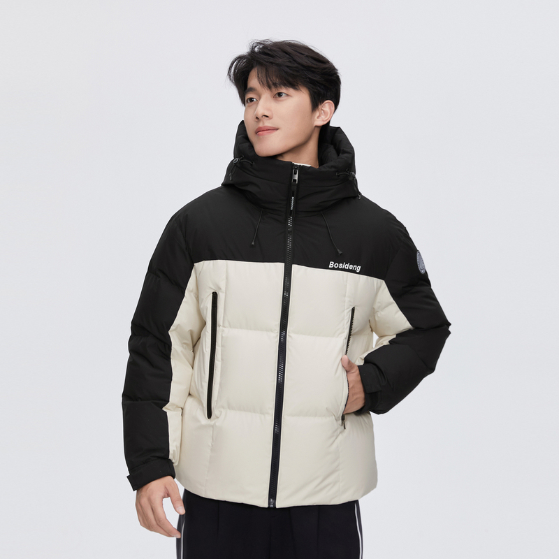 波司登冬季新款男短款时尚运动羽绒服男士户外休闲连帽潮流