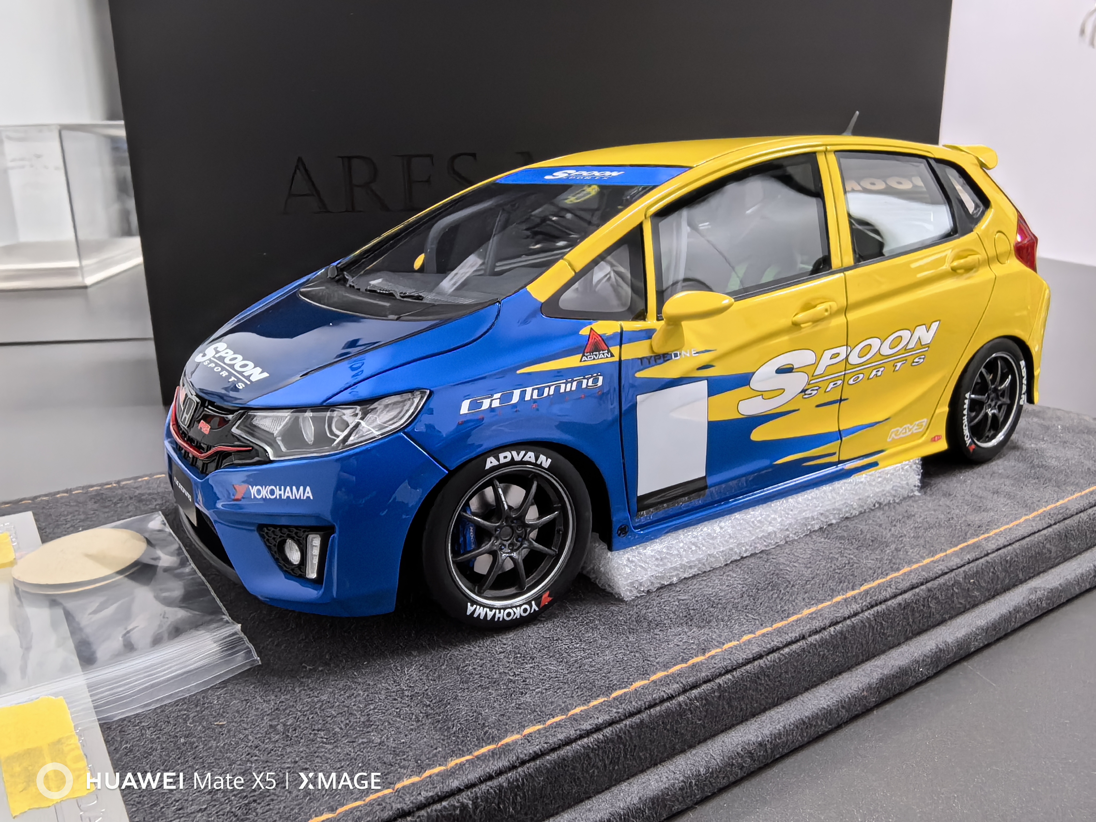 Fit GK5 Spoon Sports 飞度 ARES MODEL 1/18 本田车模型