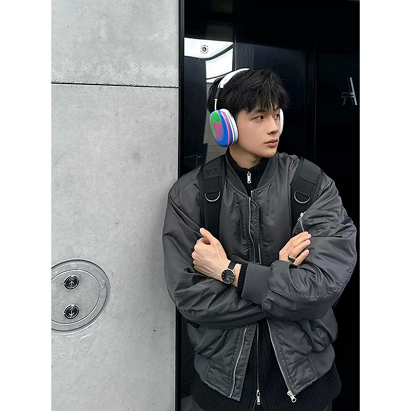 美式ma1飞行员夹克棉服冬季俄罗斯阿尔法外套短款cleanfit棒球服