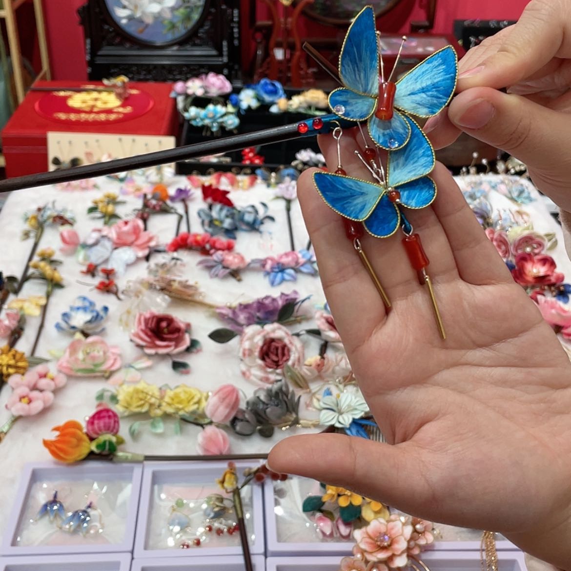 【闪购商品】文手工织绣