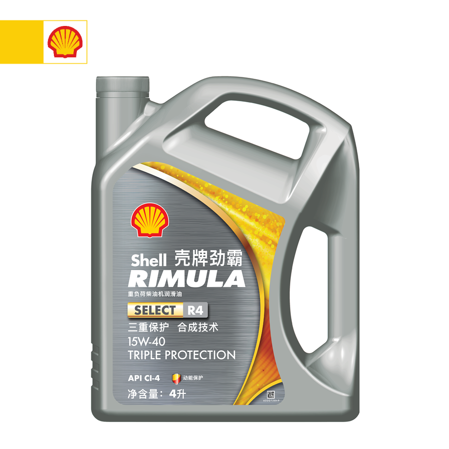 Shell壳牌劲霸RIMULA重负荷柴油机润滑油 SELECT R4 15W-40/4L