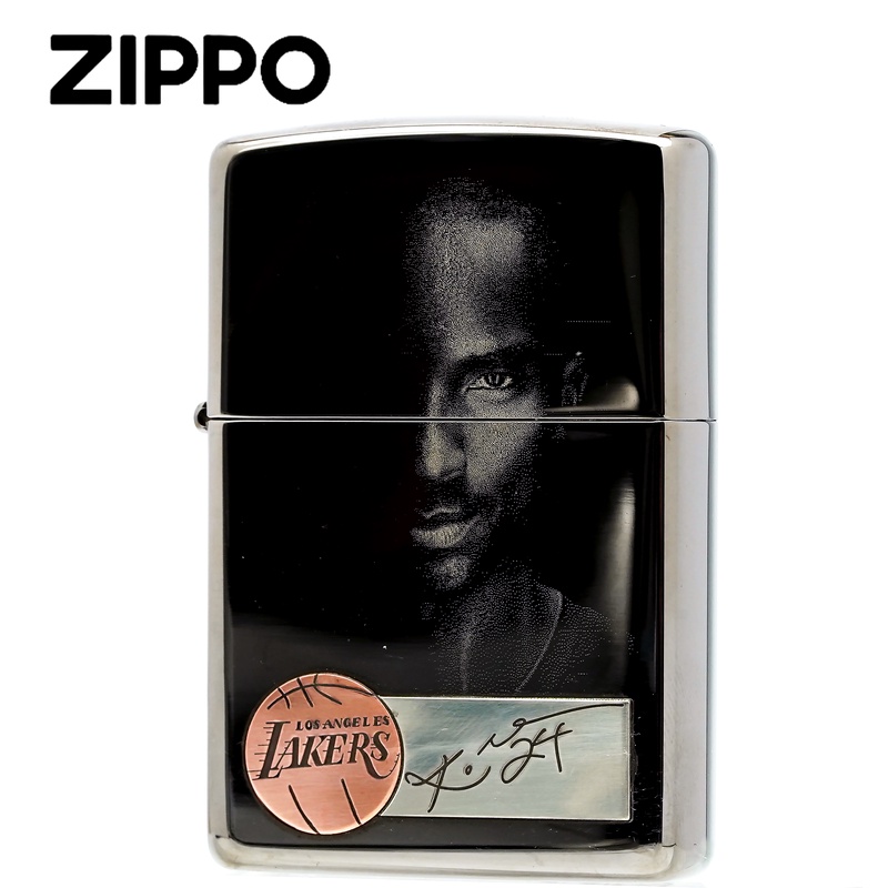 ZIPPO打火机/黑冰贴章【科比】男士防风打火机DY9912TZ【阿明1】