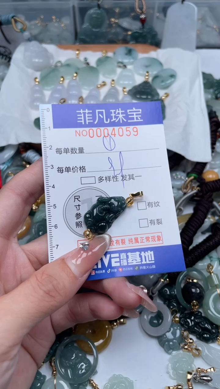 【闪购商品】翡翠颈饰未镶嵌000...4059