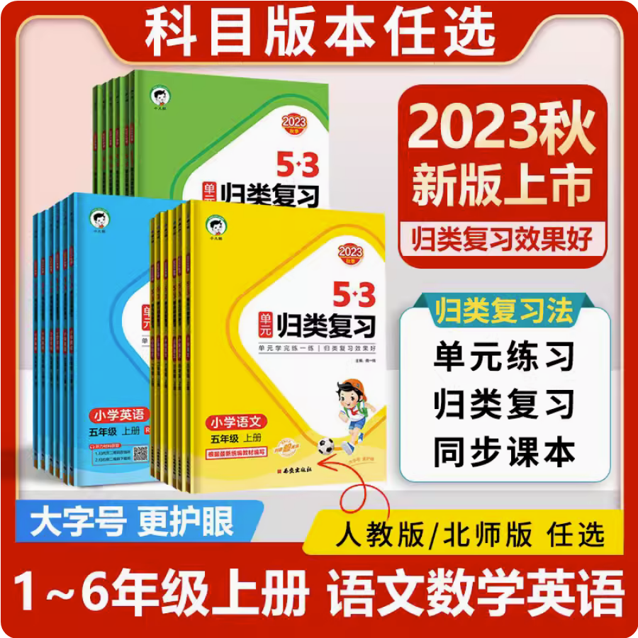 24版53单元归类复习小学1--6年级重点知识归纳总结同步专项练习册