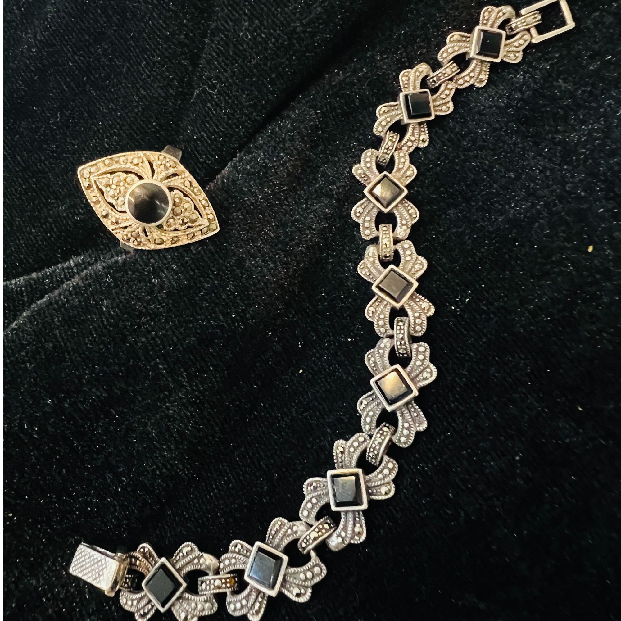 925银银制品 手链 中古饰品链接请勿乱拍气质时尚复古个性轻奢