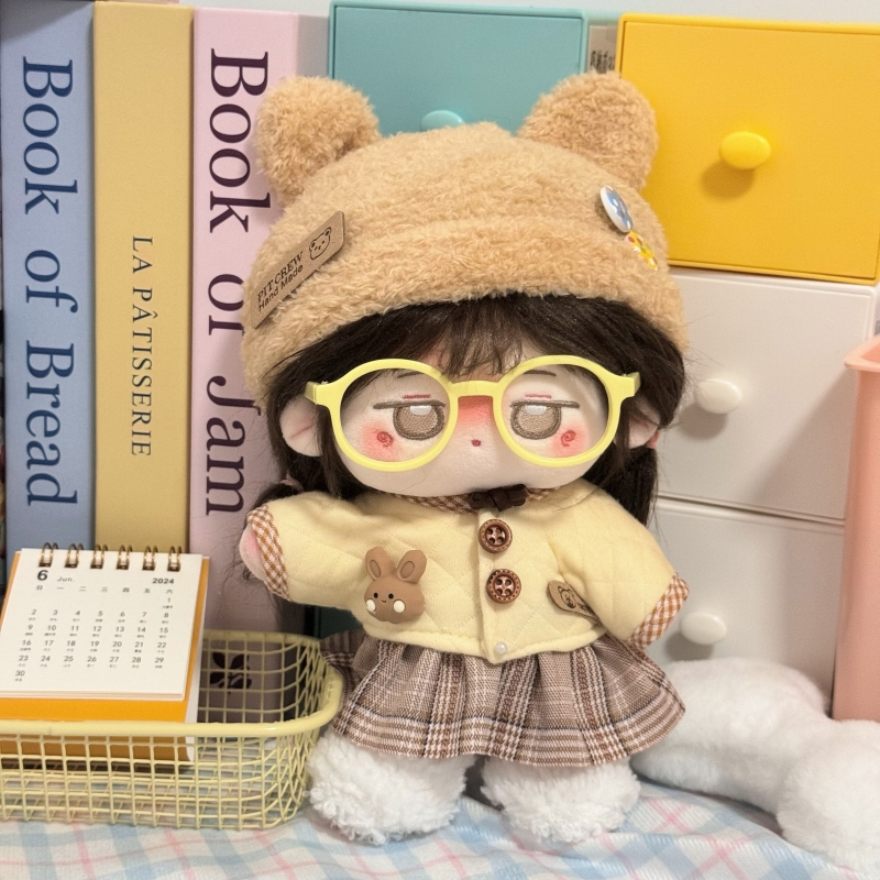 黄油小熊兔司20cm棉花娃娃女衣服连衣裙原创正版公仔玩偶换装着替