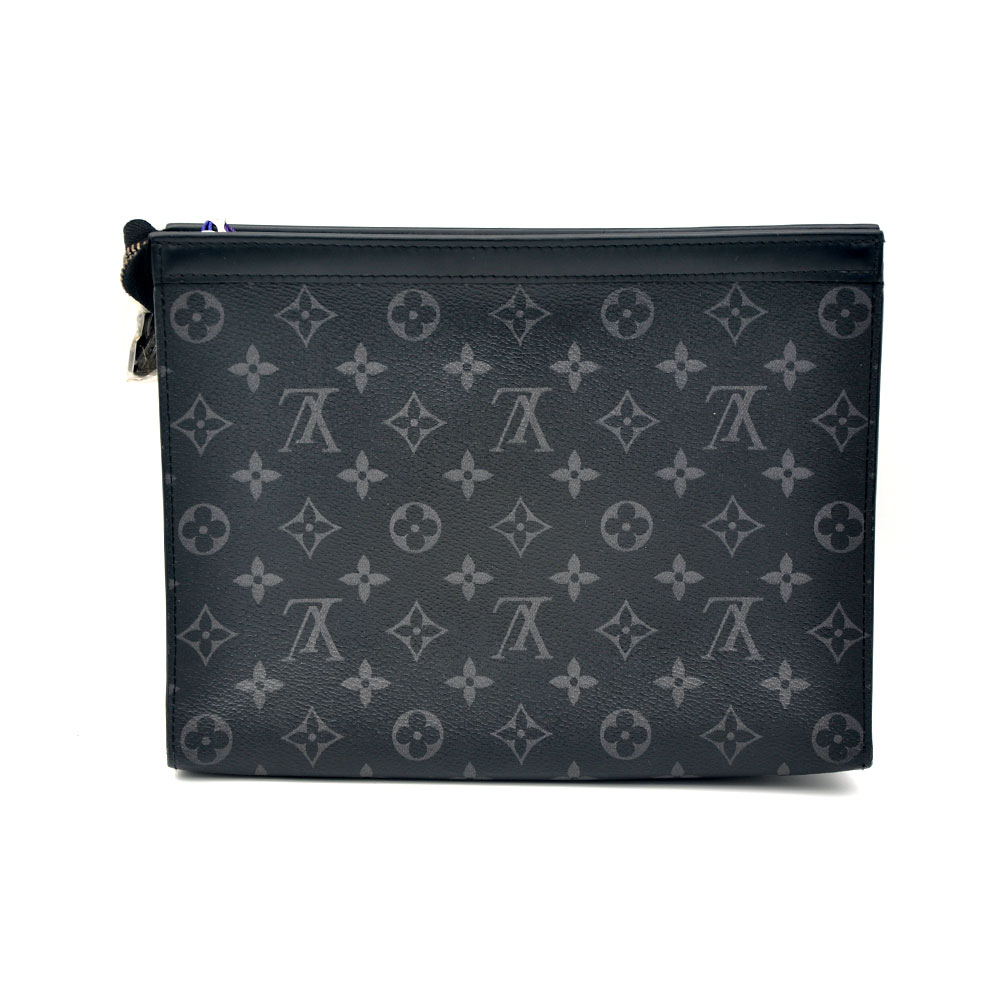 95新 LouisVuitton/路易威登 97新 经典黑老花黑武士26洗漱手拿包